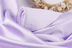 Lilac Mikado Satin Fabric | Light Purple Polyester, 58/60" Wide