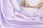 Lilac Mikado Satin Fabric | Light Purple Polyester, 58/60" Wide