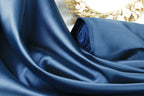 Navy Mikado Satin Fabric | Deep Blue Polyester, 58/60" Wide