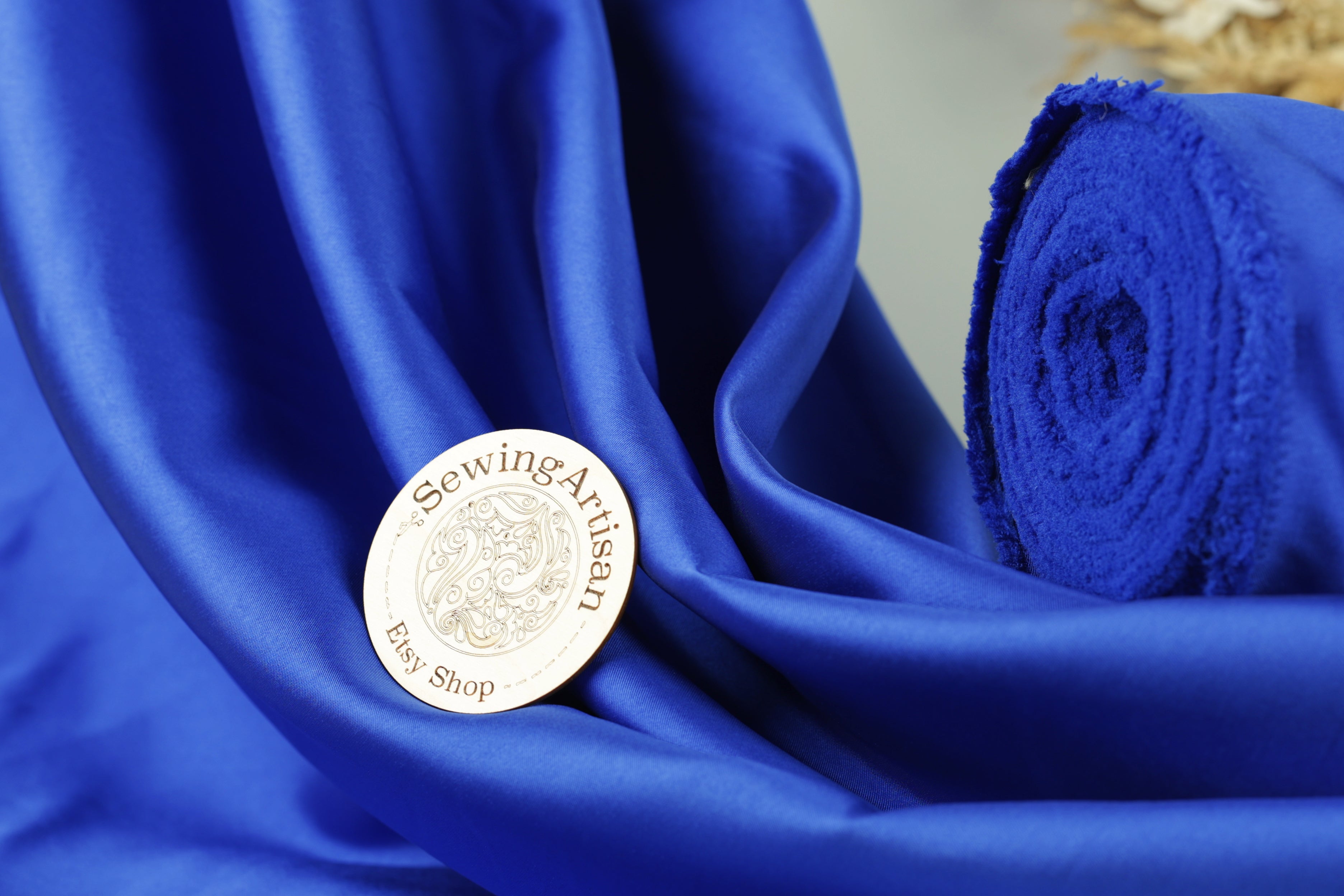 Royal Blue Mikado Satin Fabric | Formal Gown Polyester, 58/60"