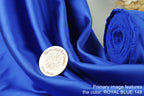 Royal Blue Mikado Satin Fabric | Formal Gown Polyester, 58/60"