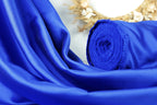 Royal Blue Mikado Satin Fabric | Formal Gown Polyester, 58/60"