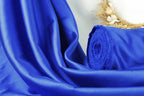 Royal Blue Mikado Satin Fabric | Formal Gown Polyester, 58/60"