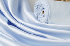 Blue Mikado Satin Fabric | Polyester, Bridesmaid Dress Material