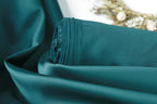 Hunter Green Mikado Satin Fabric | Structured Polyester, 58/60" Wide