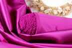 Magenta Mikado Satin Fabric | Pink-Purple Polyester, Evening Gown Material