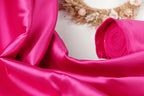 Fuchsia Mikado Satin Fabric | 58/60" Polyester Material