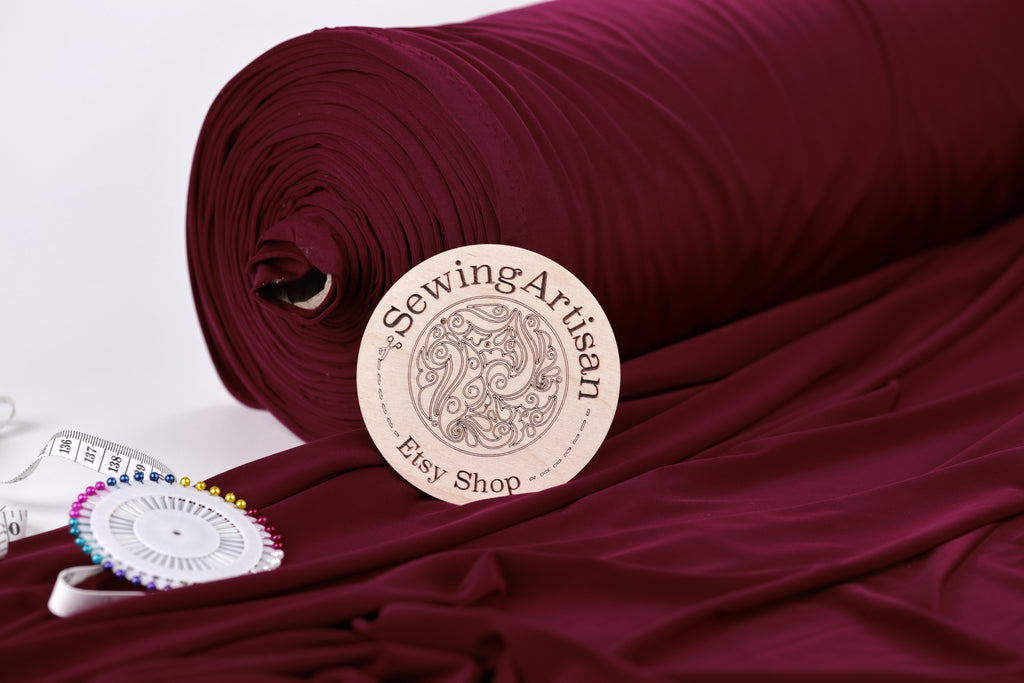 Bold Red Venechia Stretch Fabric – Matte 4-Way Knit 201 gsm by the Yard