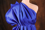 Royal Blue Mikado Satin Fabric | Formal Gown Polyester, 58/60"