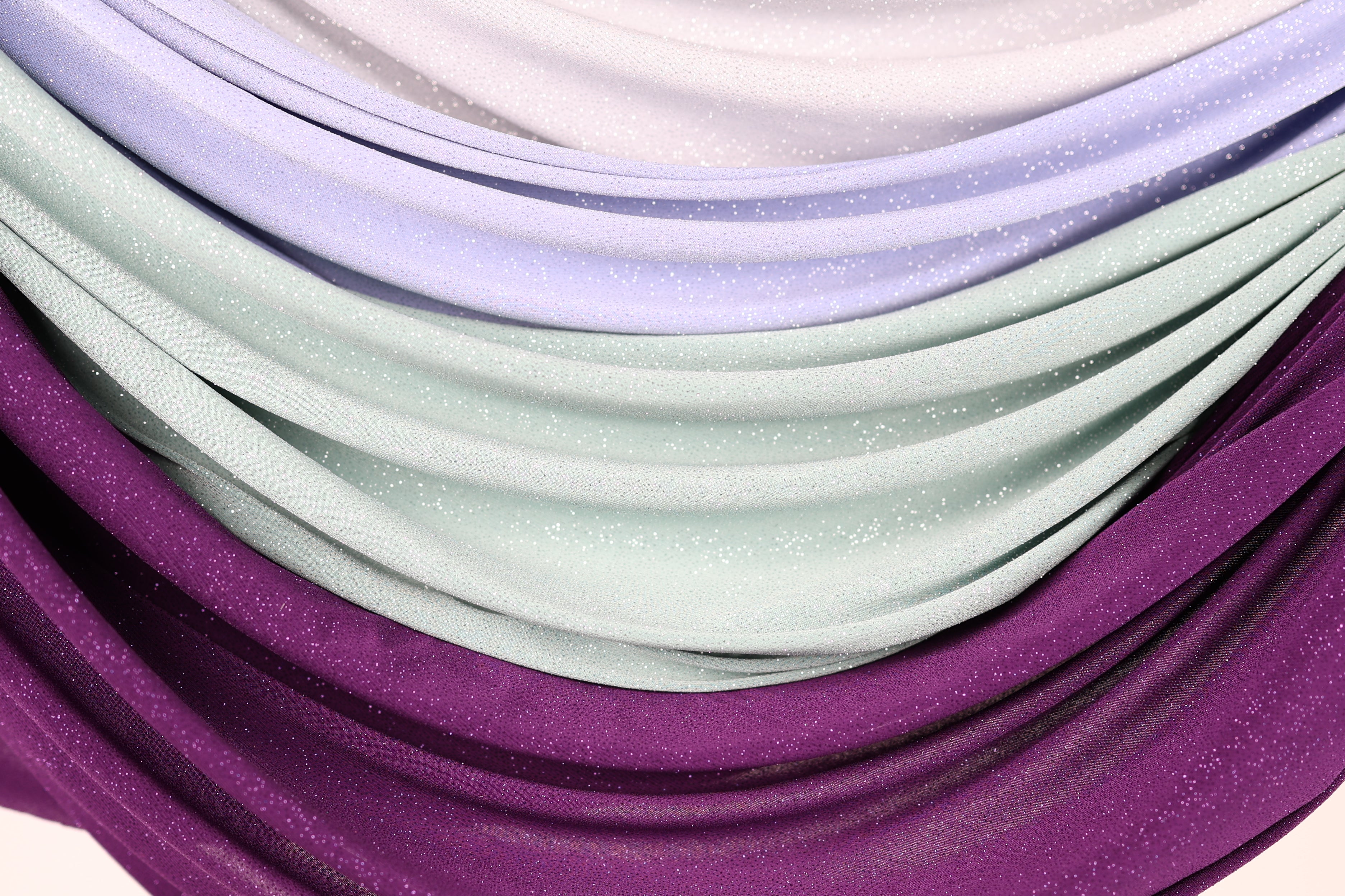 Glitter Spandex Knit Fabric: Shimmer Metallic 4-Way Stretch Material - 18 Colors