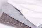 Silver-White Glitter Knit Fabric, 4-Way Stretch Dancewear Costume Fashion