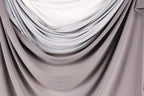 Silver-White Glitter Knit Fabric, 4-Way Stretch Dancewear Costume Fashion