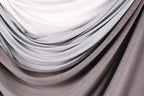 Silver-White Glitter Knit Fabric, 4-Way Stretch Dancewear Costume Fashion