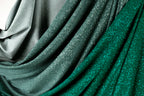 Green Glitter Knit Fabric, 4-Way Stretch Dancewear Costume Fashion