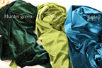 Glitter Velvet Fabric Swatches: 14 Colors, Soft 4-Way Stretch Sample, Shimmering Glitter Fabric Color Preview