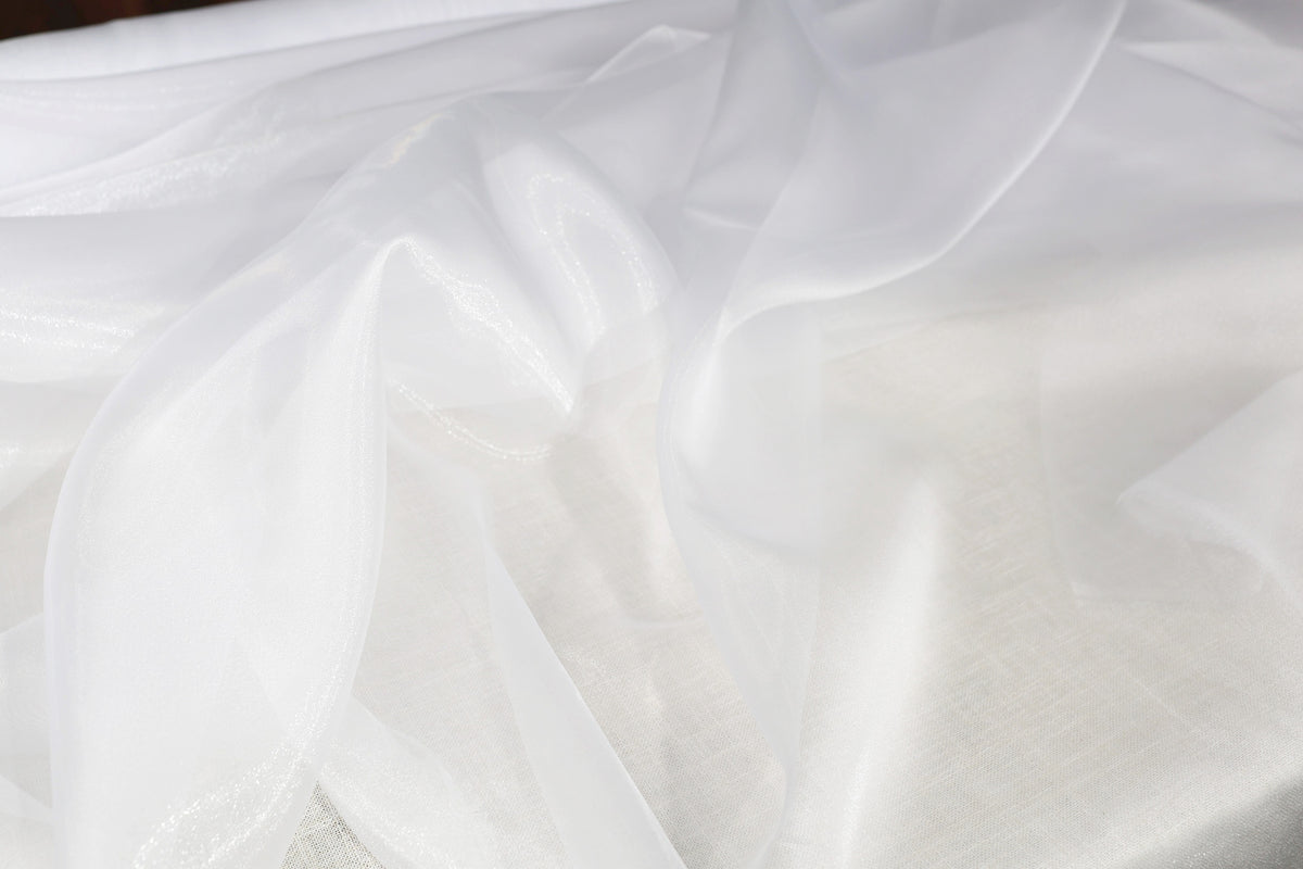 Crystal Organza Fabric by the Yard for Dress & Sewing-  47 Colors