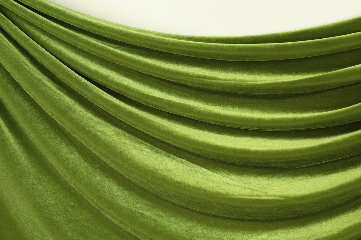 Beige Stretch Velvet Fabric by the Yard, Heavy Velvet for Dresses & Costumes