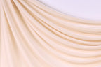 Beige & Off White Stretch Velvet Fabric by the Yard for Bridal, Dresses and Costumes