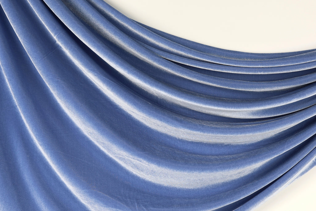 Beige Stretch Velvet Fabric by the Yard, Heavy Velvet for Dresses & Costumes