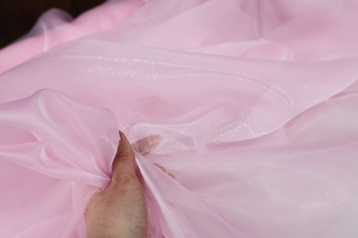 Crystal Organza Fabric by the Yard for Dress & Sewing-  47 Colors