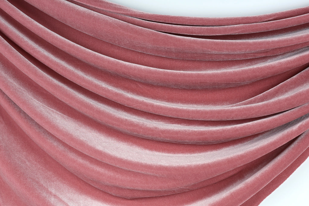 Beige Stretch Velvet Fabric by the Yard, Heavy Velvet for Dresses & Costumes