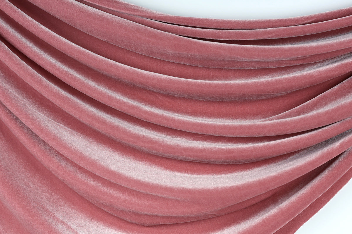 Beige Stretch Velvet Fabric by the Yard, Heavy Velvet for Dresses & Costumes