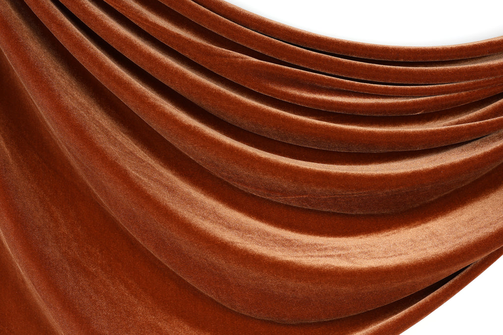 Beige Stretch Velvet Fabric by the Yard, Heavy Velvet for Dresses & Costumes