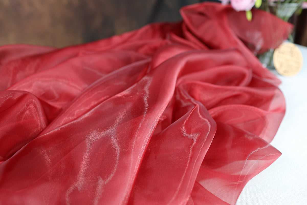 Crystal Organza Fabric by the Yard for Dress & Sewing-  47 Colors