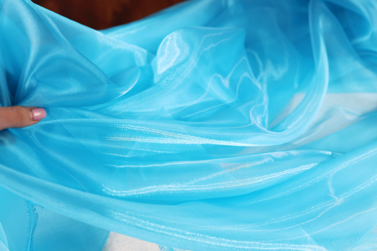 Crystal Organza Fabric by the Yard for Dress & Sewing-  47 Colors