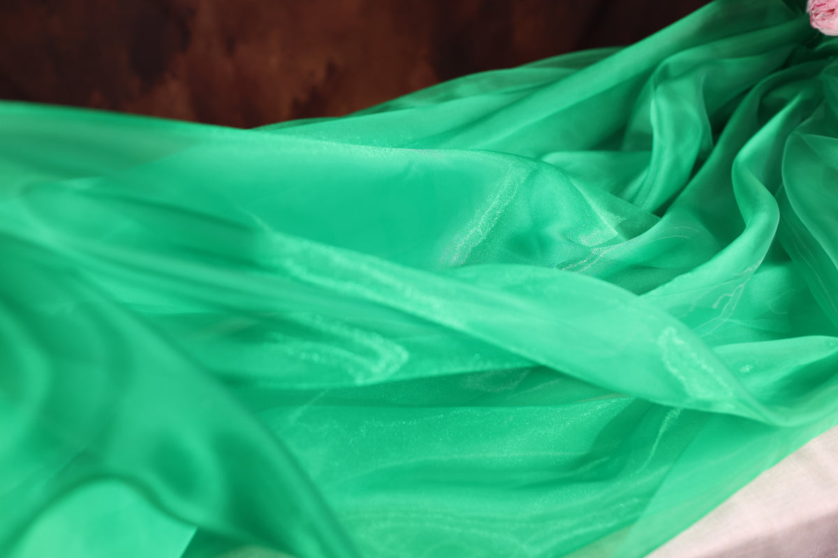 Crystal Organza Fabric by the Yard for Dress & Sewing-  47 Colors