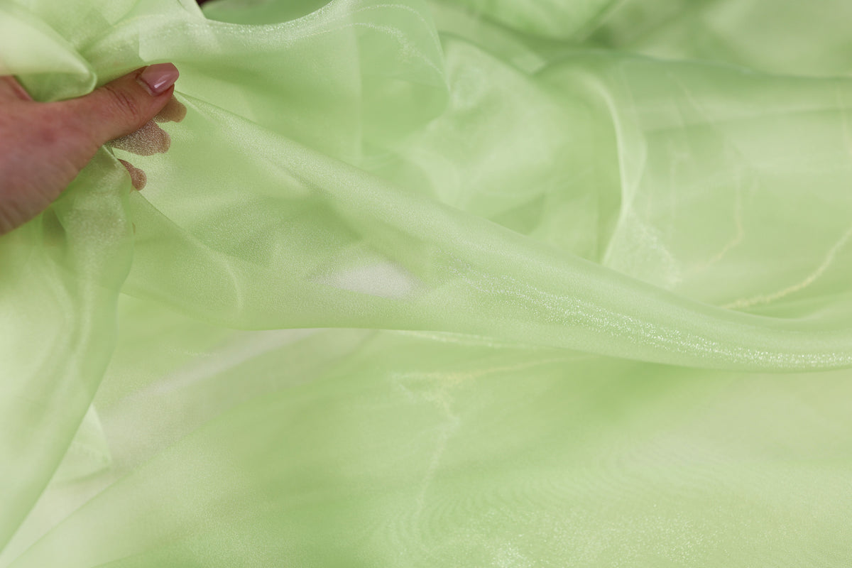 Crystal Organza Fabric by the Yard for Dress & Sewing-  47 Colors