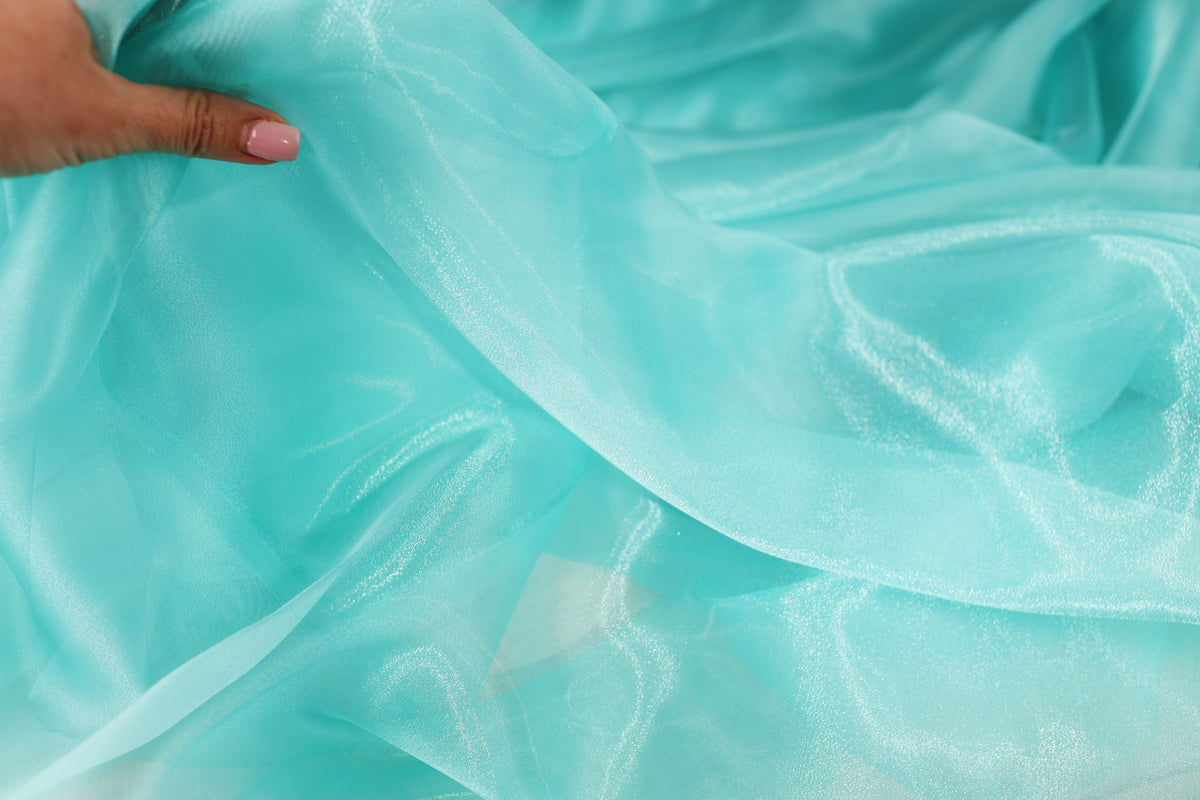 Crystal Organza Fabric by the Yard for Dress & Sewing-  47 Colors