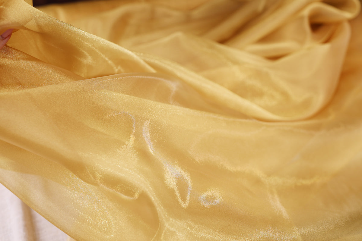 Crystal Organza Fabric by the Yard for Dress & Sewing-  47 Colors