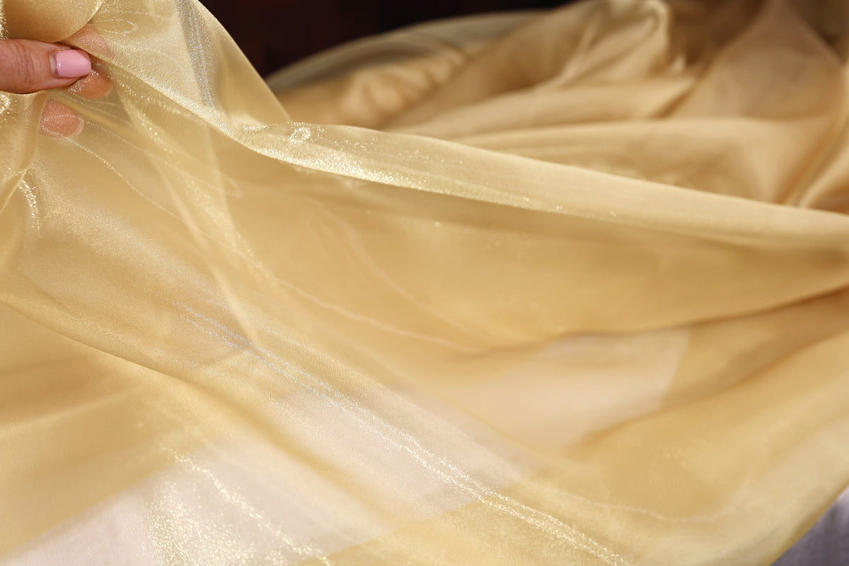 Crystal Organza Fabric by the Yard for Dress & Sewing-  47 Colors