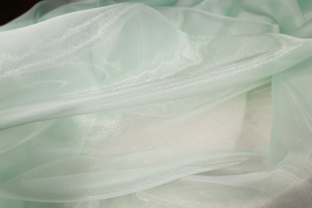 Crystal Organza Fabric by the Yard for Dress & Sewing-  47 Colors