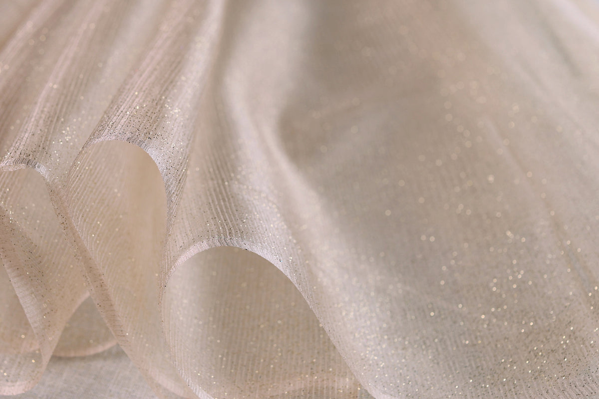 Glitter Tulle Fabric Swatches: 20 Colors, Sparkle Mesh, Semi-Soft Fabric Color Preview