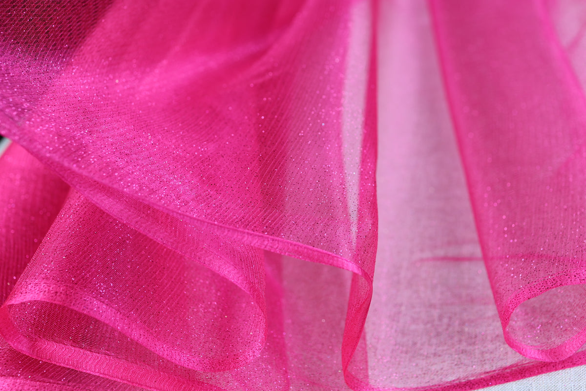Glitter Tulle Fabric Swatches: 20 Colors, Sparkle Mesh, Semi-Soft Fabric Color Preview