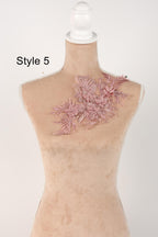 A mannequin with a pink floral embroidered on its shoulder, labeled as "Style 5".