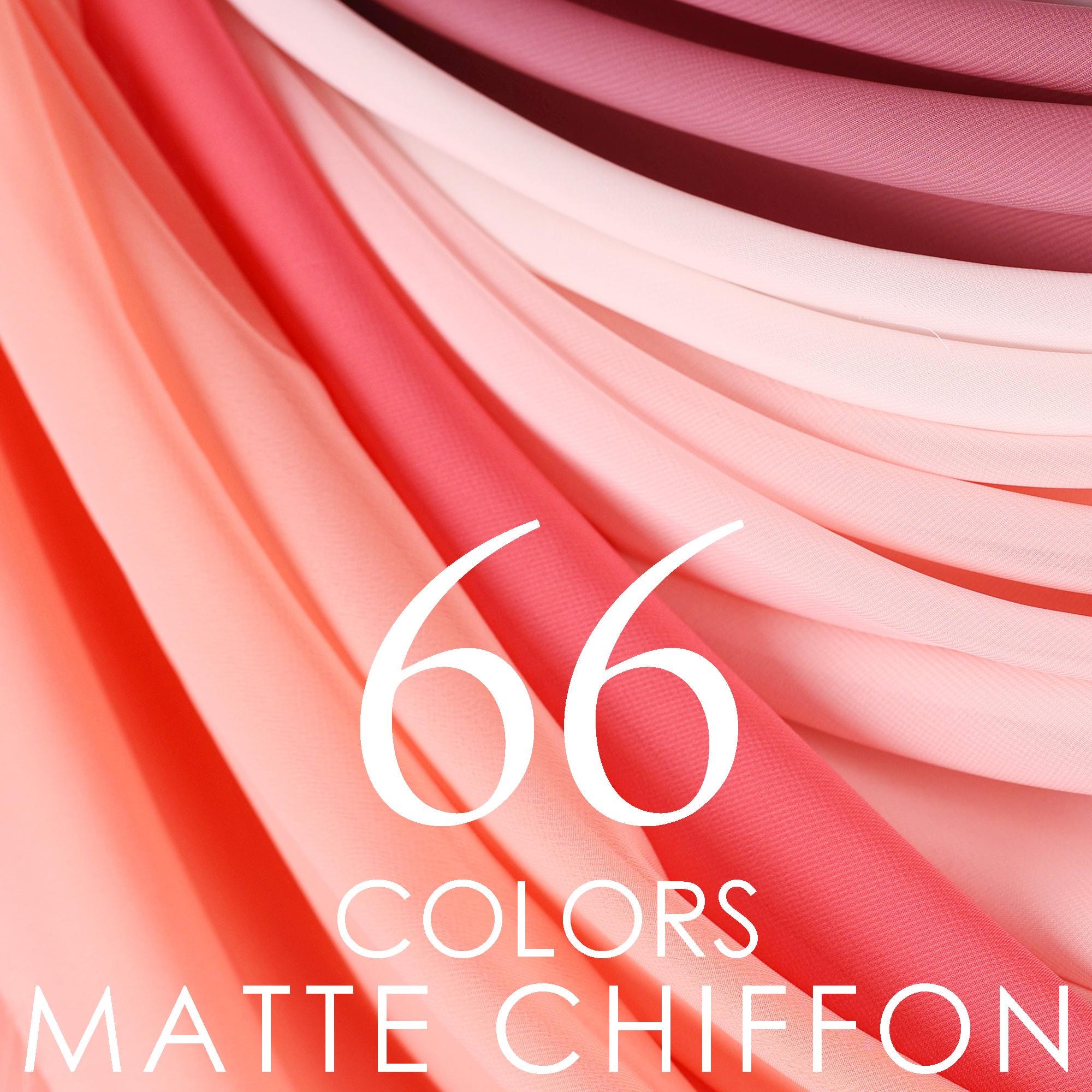 The image is a close-up of a fabric with a gradient of pink and red colors, and it features the text "66 COLORS MADE OF MADE" and "MADE OF MADE" in the center.