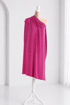 Purple-Fuchsia Glitter Knit Fabric, 4-Way Stretch Dancewear Costume Fashion