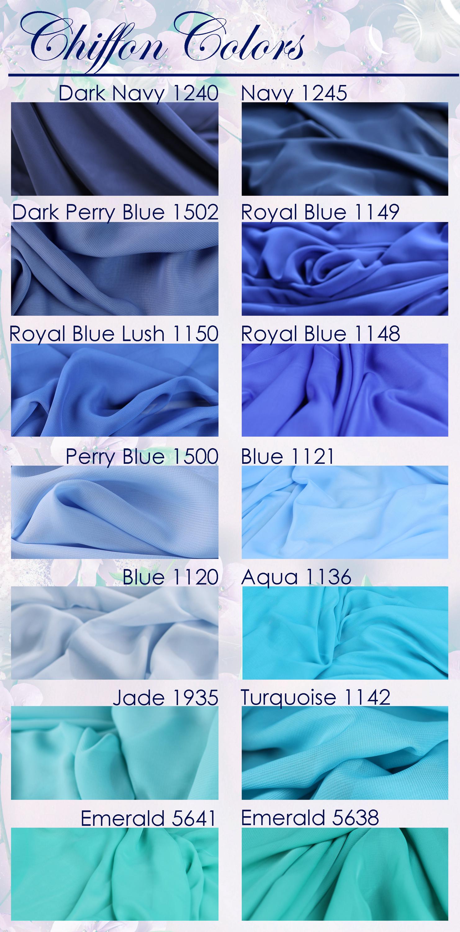 a poster with different colors of fabric