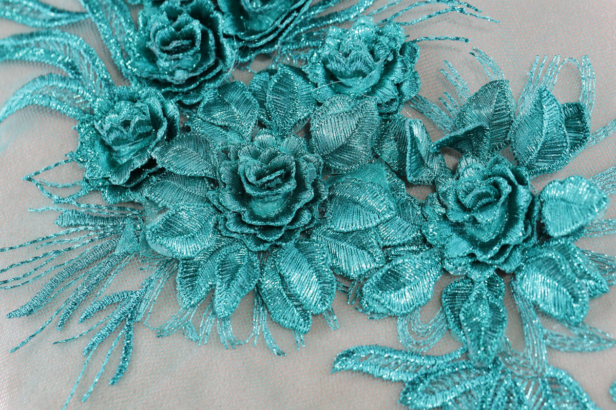 a close up of a piece of cloth with flowers on it