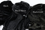 Glitter Velvet Fabric Swatchbook: 14 Colors, Soft 4-Way Stretch Sample, Shimmering Glitter Fabric Color Preview