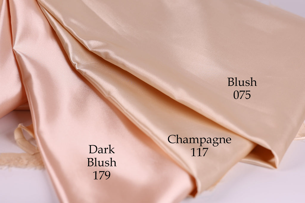 Bridal Satin Fabric Swatchbook: 54 Colors, Silky Polyester Material Color Preview