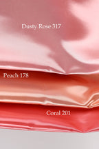 Bridal Satin Fabric Swatchbook: 54 Colors, Silky Polyester Material Color Preview
