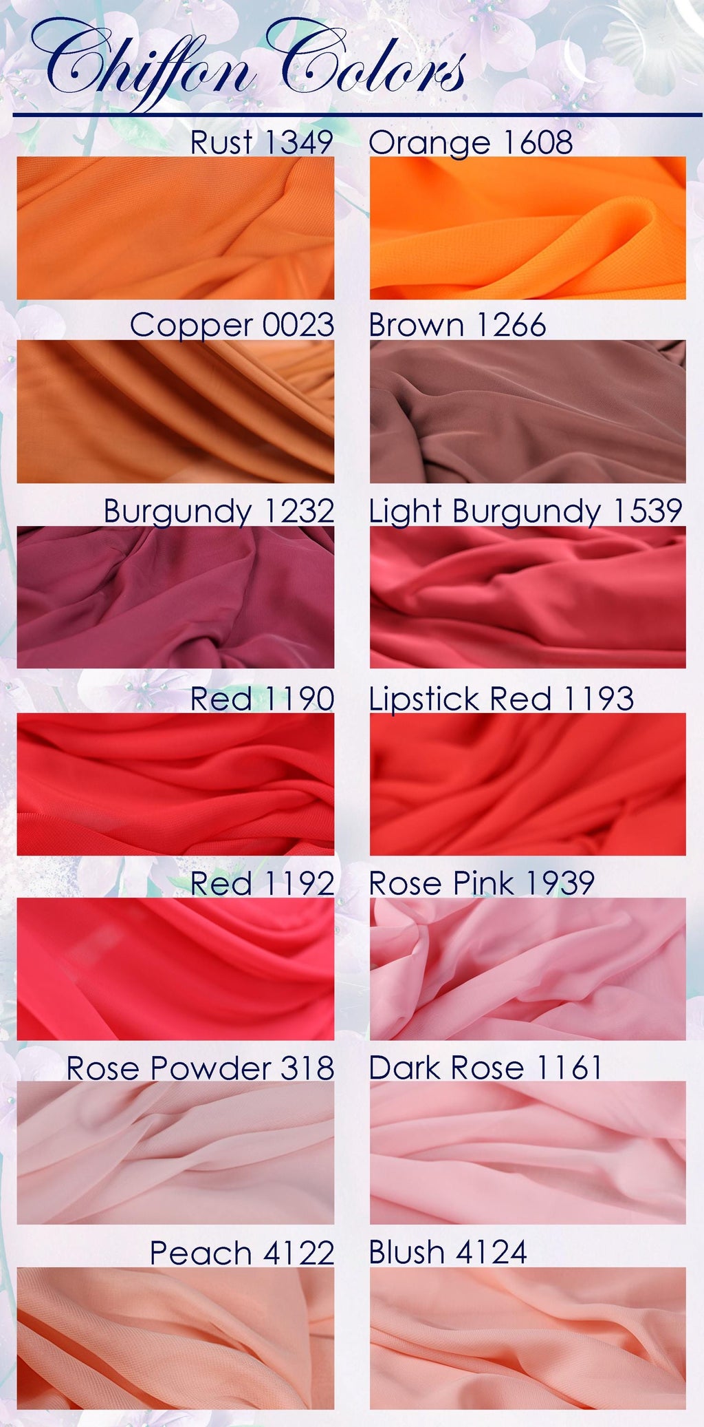 a bunch of different colors of fabric