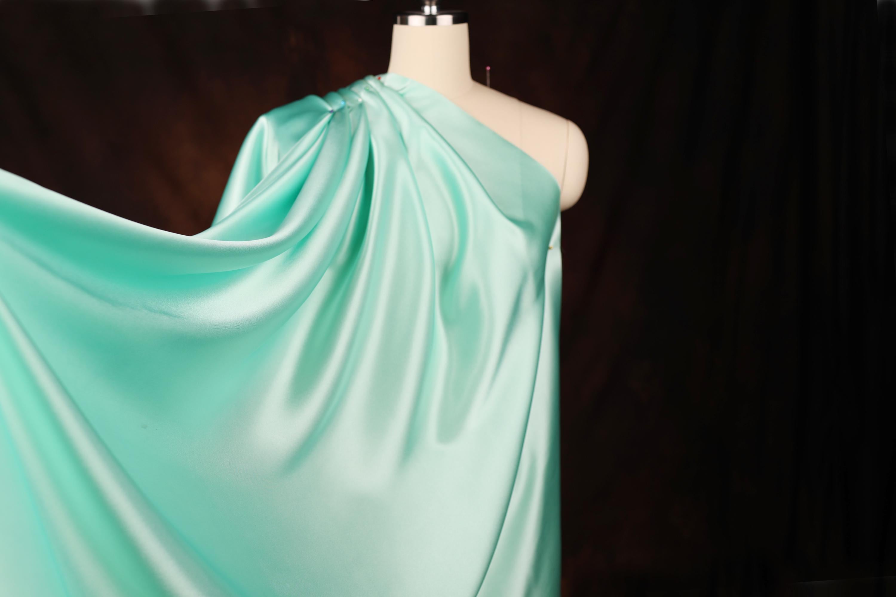 a dress on a mannequin in a room