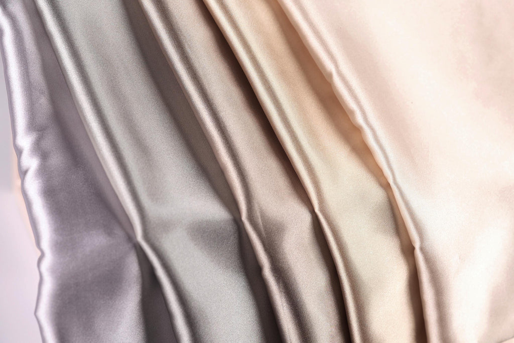 Taupe Charmeuse Satin Fabric: Bridal Gowns, Costumes, Draping - By The Yard
