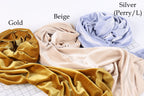 Glitter Velvet Fabric Swatchbook: 14 Colors, Soft 4-Way Stretch Sample, Shimmering Glitter Fabric Color Preview