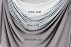Glitter Spandex Knit Fabric Swatches: Polyester 4-Way Stretch Shimmer Material (18 Colors)